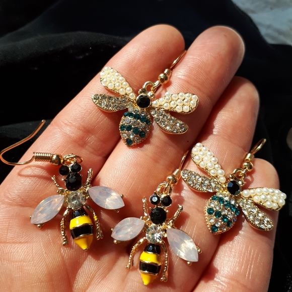 Betsey Johnson Jewelry - Betsey Johnson Bee Earrings - Two Pairs